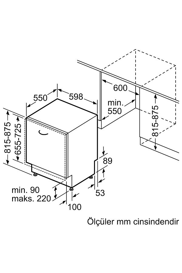 Bosch SMV2IKX01T Bosch Tam Ankastre Bulaşık Makinesi 60 cm - Görsel 8