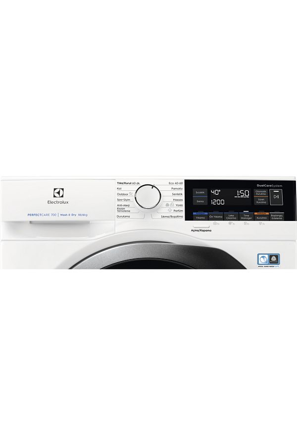 Electrolux EW7WP361ST DualCare 10kg/6kg 1600 Devir Buharlı A/D Enerji Sınıfı Kurutmalı Çamaşır Makinesi - Görsel 11