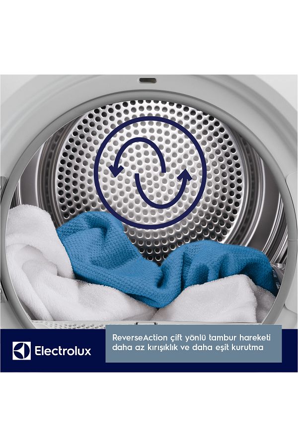 Electrolux EW9H189ST CycloneCare 3DSense 9 kg Wi-Fi A+++ Enerji Sınıfı Inverter Kurutma Makinesi - Görsel 10