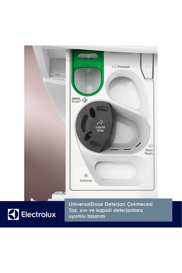 Electrolux EW6F341PST UniversalDose A Enerji Sınıfı 10kg 1400 Devir Çamaşır Makinesi Beyaz - Görsel 2