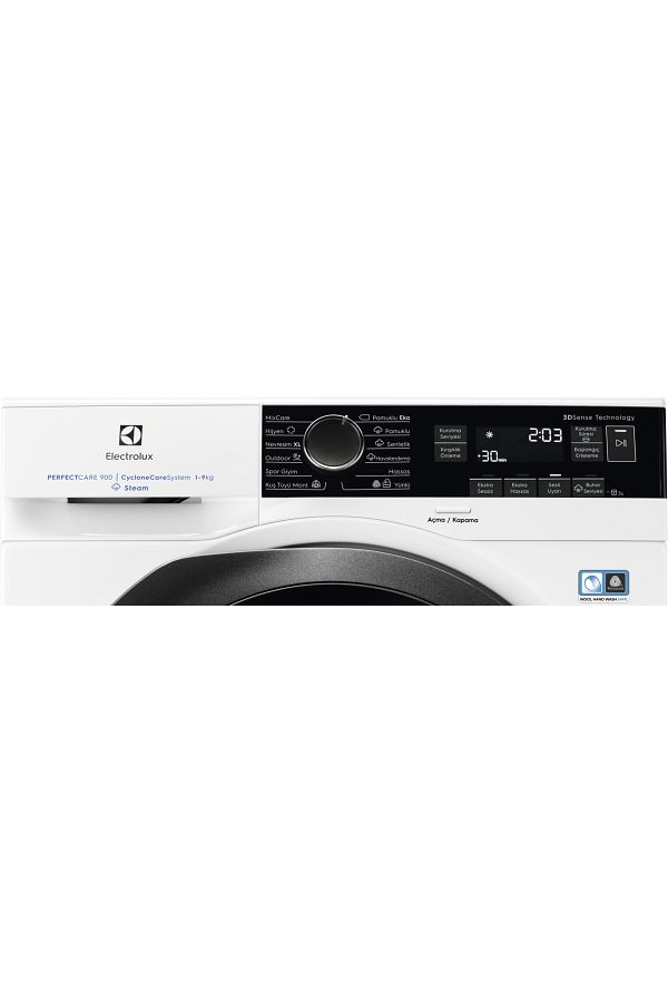 Electrolux EW9HS289ST CycloneCare Steam 3DSense 9 kg Buharlı A+++ Enerji Sınıfı Inverter Kurutma Makinesi - Görsel 14