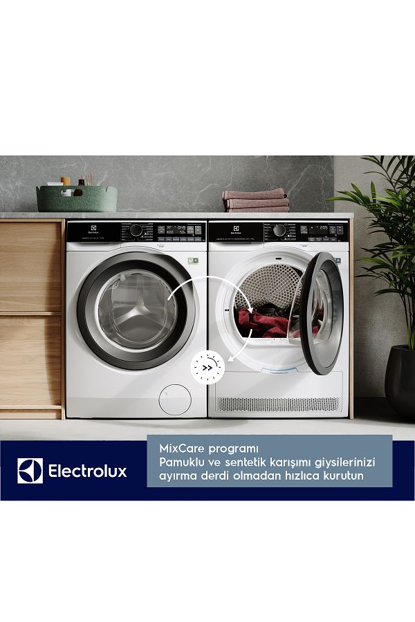 Electrolux EW9HS289ST CycloneCare Steam 3DSense 9 kg Buharlı A+++ Enerji Sınıfı Inverter Kurutma Makinesi - Görsel 7