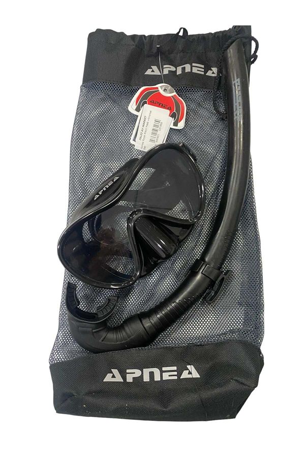 Royal Black Mask +Snorkel Set