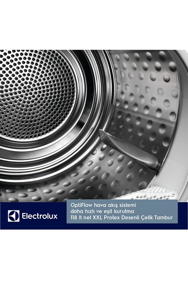 Electrolux EW9H189ST CycloneCare 3DSense 9 kg Wi-Fi A+++ Enerji Sınıfı Inverter Kurutma Makinesi - Görsel 8