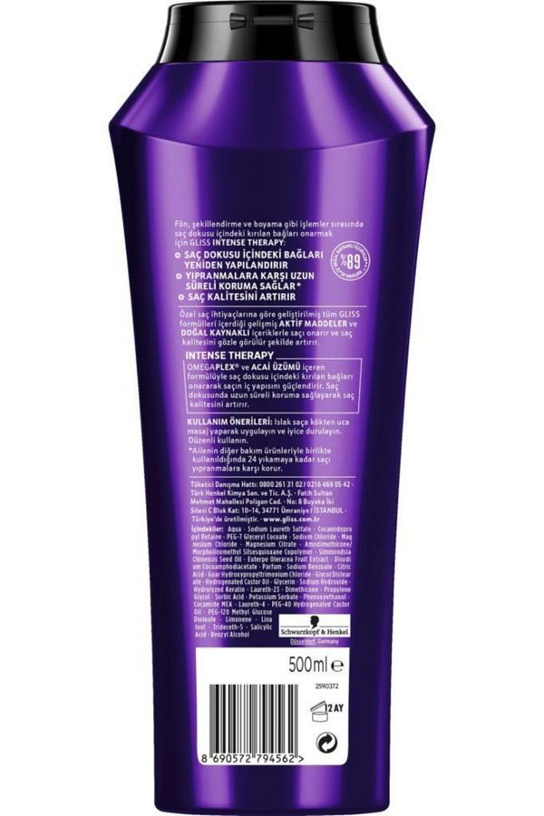 Intense Therapy Yeniden Yapılandırıcı Şampuan - Omega Plex Ve Acai Üzümü Ile 500 ml_2