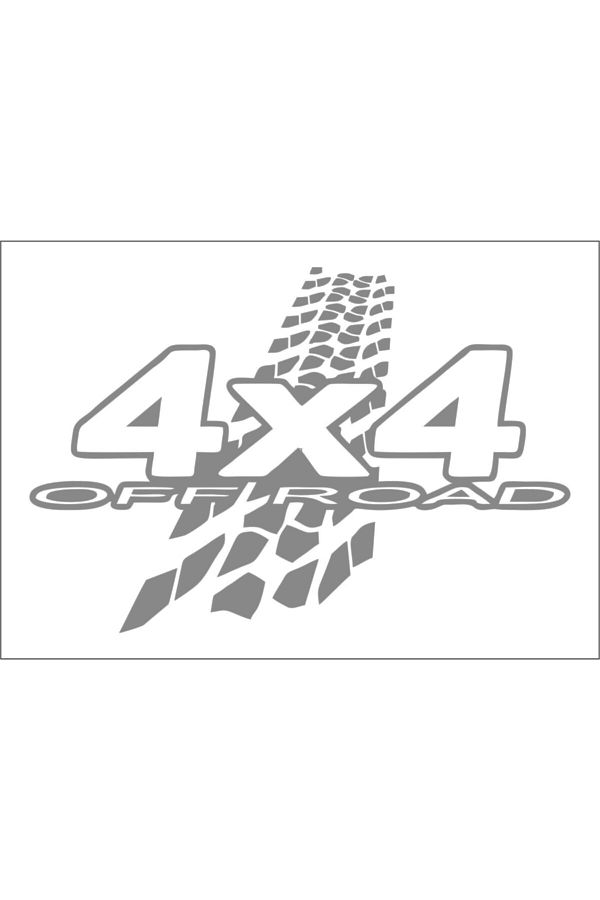 4x4 Off Road Offroad Folyo Kesim Sticker (55x37 Cm) 00862 Sticker Fabrikası