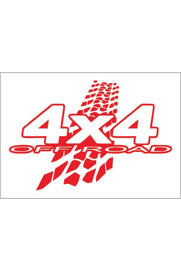4x4 Off Road Offroad Folyo Kesim Sticker (55x37 Cm) 00862 Sticker Fabrikası