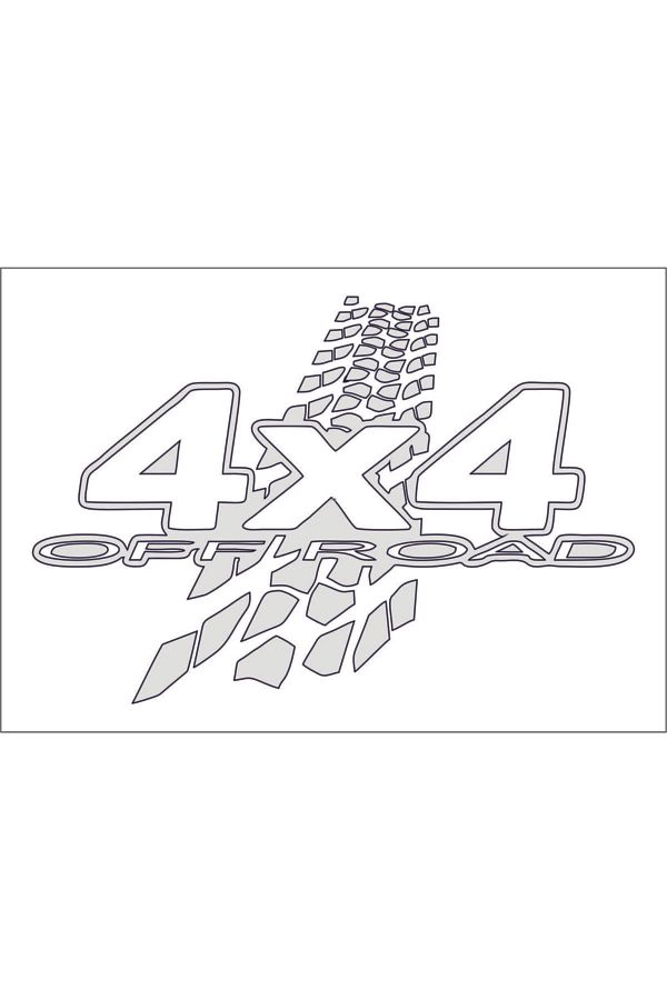4x4 Off Road Offroad Folyo Kesim Sticker (20x13 Cm) 00862 Sticker Fabrikası