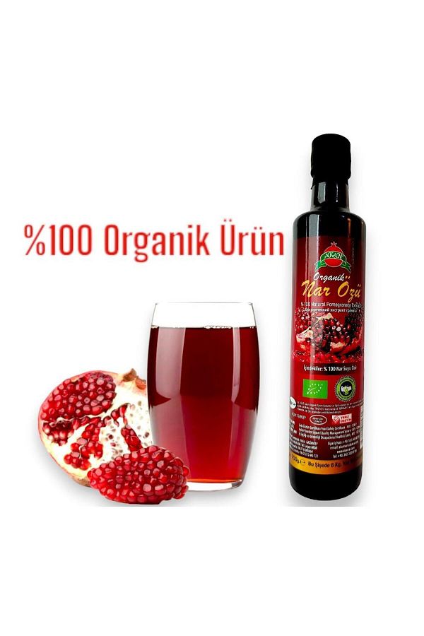 Akannar Doğal Organik %100 Katkısız Nar Suyu Özü 750gr