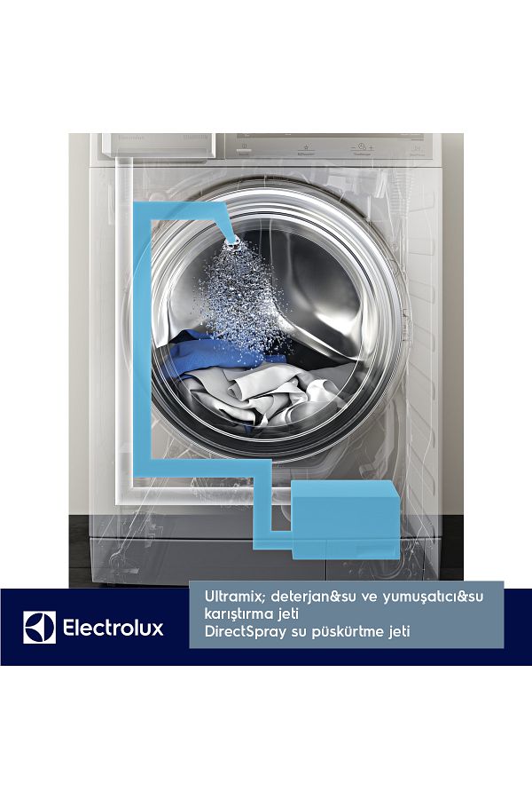 Electrolux EW8WP261PBT UltraCare UniversalDose 10kg/6kg 1600 Dev Buharlı A/D Enerji Kurutmalı Çamaşır Makinesi - Görsel 3