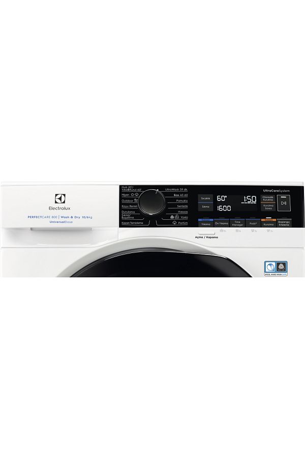 Electrolux EW8WP261PBT UltraCare UniversalDose 10kg/6kg 1600 Dev Buharlı A/D Enerji Kurutmalı Çamaşır Makinesi - Görsel 16