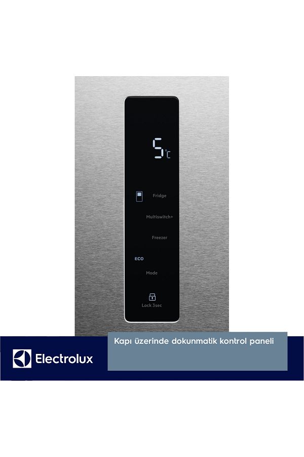 Electrolux ELT9VE52U0 MultiSwitch 522L 4 Kapılı No-Frost Gardrop Tipi Buzdolabı E Enerji Sınıfı Inox - Görsel 7
