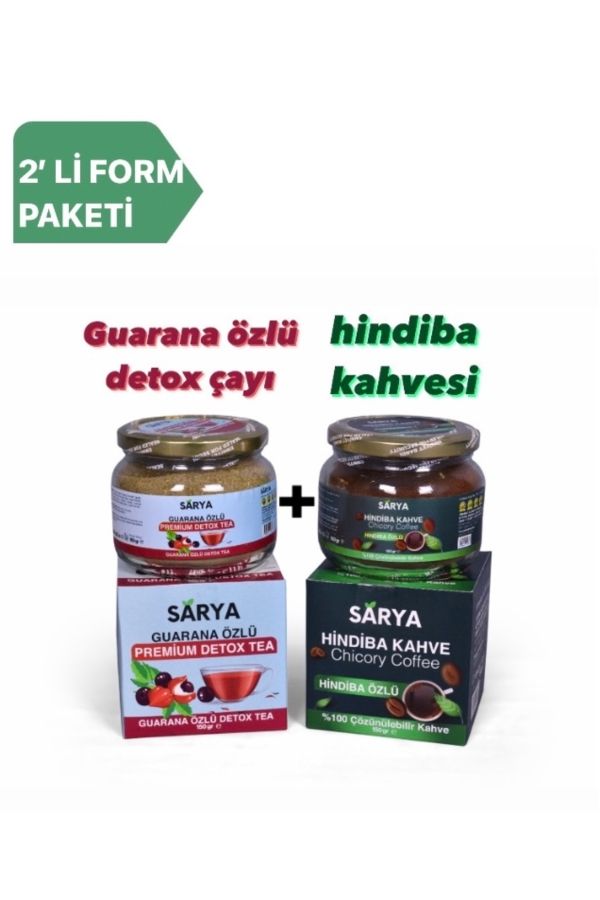 HİNDİBA KAHVESİ & GUARANA ÖZLÜ DETOX ÇAYI FORM SETİ