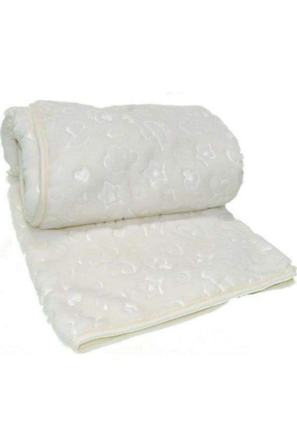 Unisex Bebek Bej Battaniyesi Krem