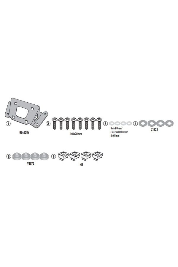 A2156A YAMAHA MT-09 / MT-09 SP (21-23) RÜZGAR SİPERLİK BAĞLANTISI