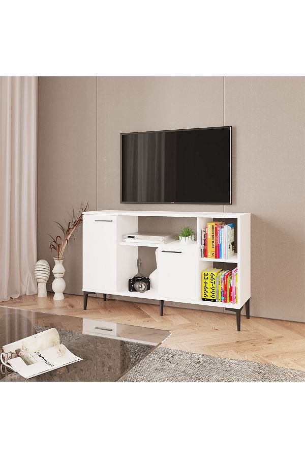 Mavi Tv sehpası, Konsol, Kitaplık, Çok Amaçlı Dolap, Tv Ünitesi