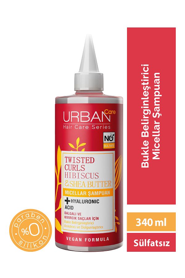 Hibiscus&shea Butter Kıvırcık Ve Dalgalı Saçlara Özel Miselar Şampuan-sülfatsız-340 Ml