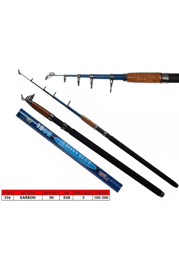 1905 Epoxy Blue Teleskopik Kamış 100-300gr Atar - 350 CM