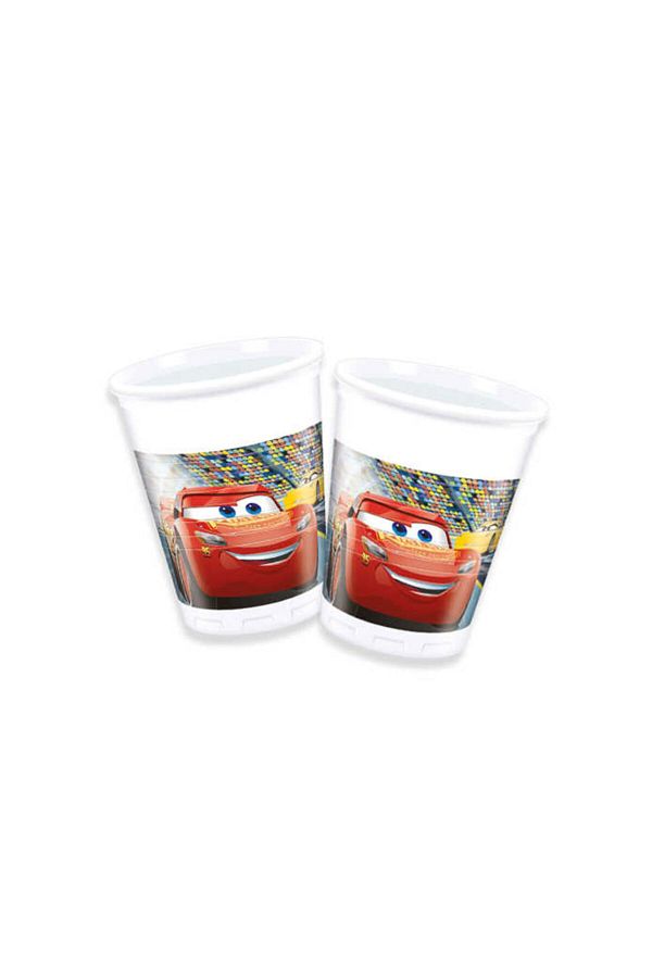 Cars 3 Temalı Bardak 180/200 cc 8 Adet Parti Dolabı