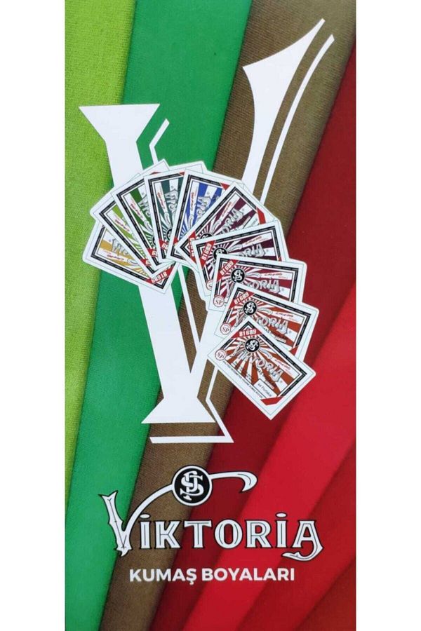Viktoria Siyah Kumaş Boyası 3 Adet