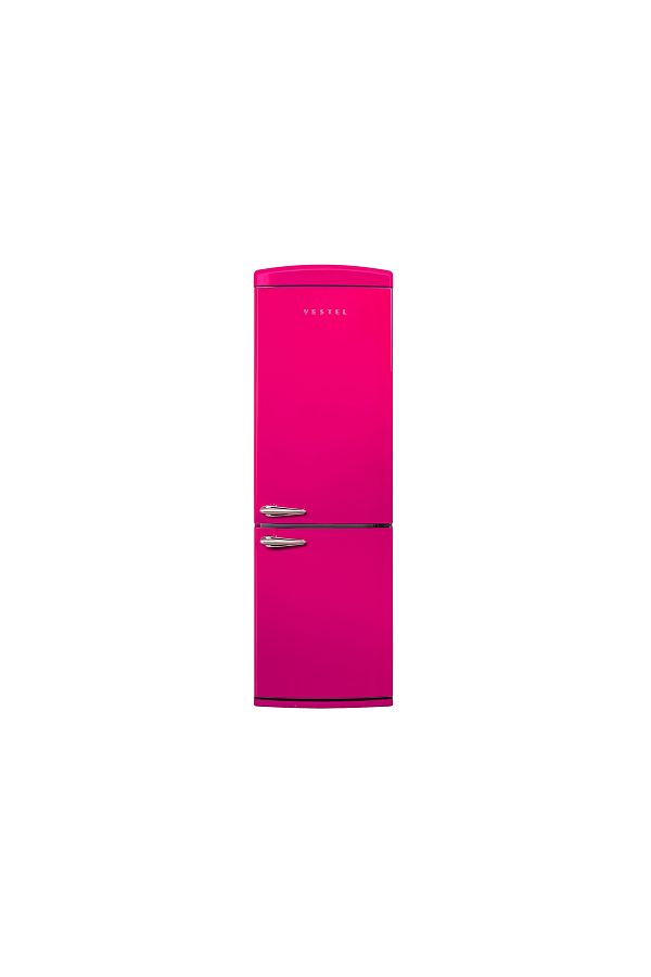 VESTEL RETRO NFK37011 PEMBE 330 Lt No-Frost Buzdolabı