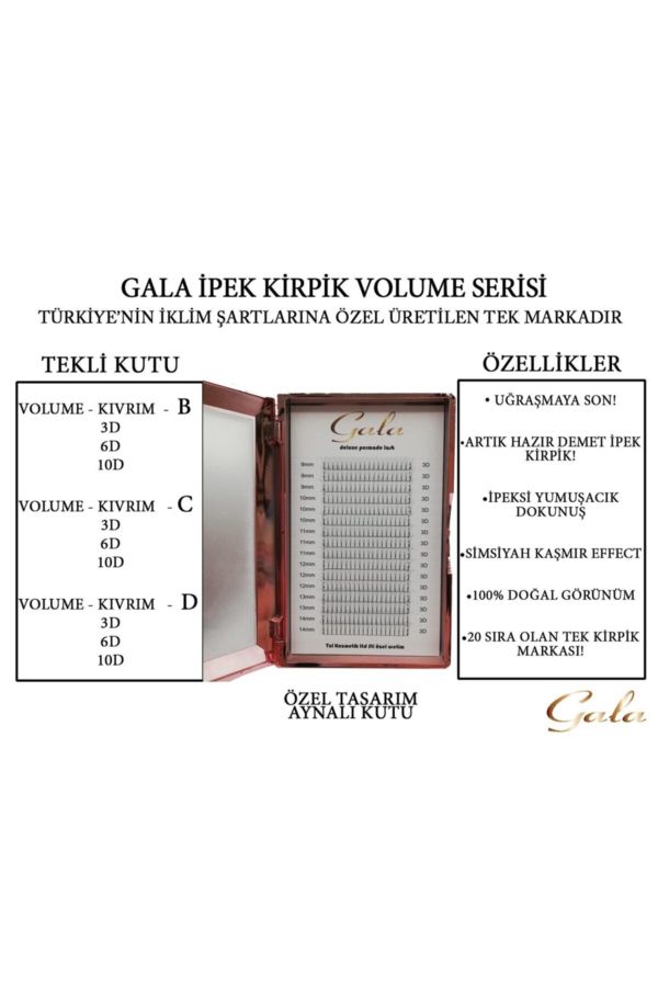 Tnl Ankara Kolay Demet Ipek Kirpik 10d D Mix Kutu (7mm-15mm)