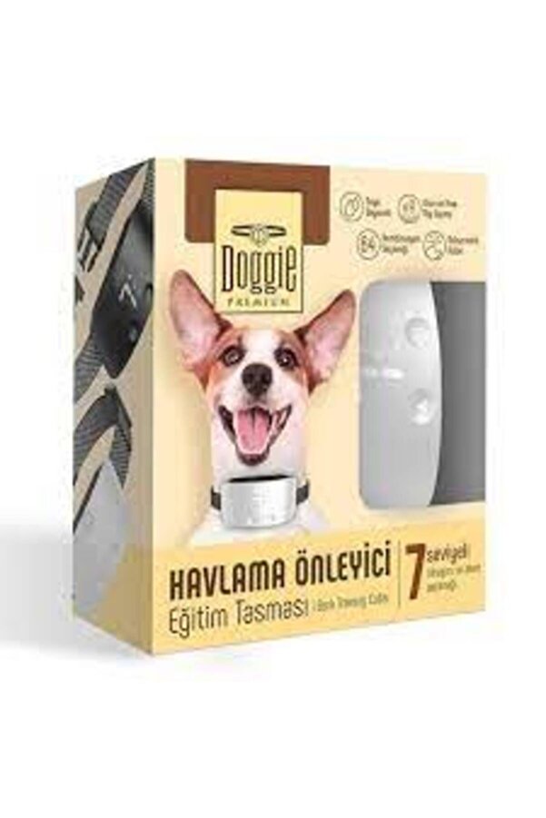Havlama Önleyici Eğitim Tasması Beyaz