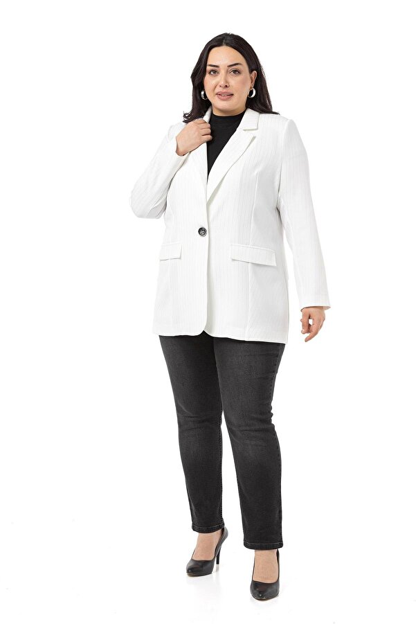 Shimmer Unlined Summer Jacket — White
