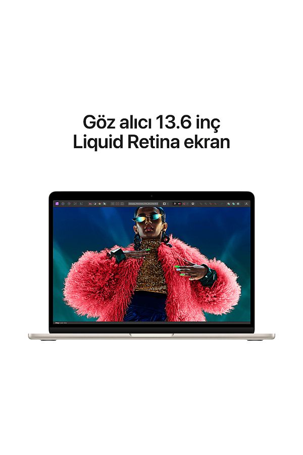 Apple MRXU3TU/A/Macbook Air/M3/8/512/10/13 inç/Starlight - Görsel 5