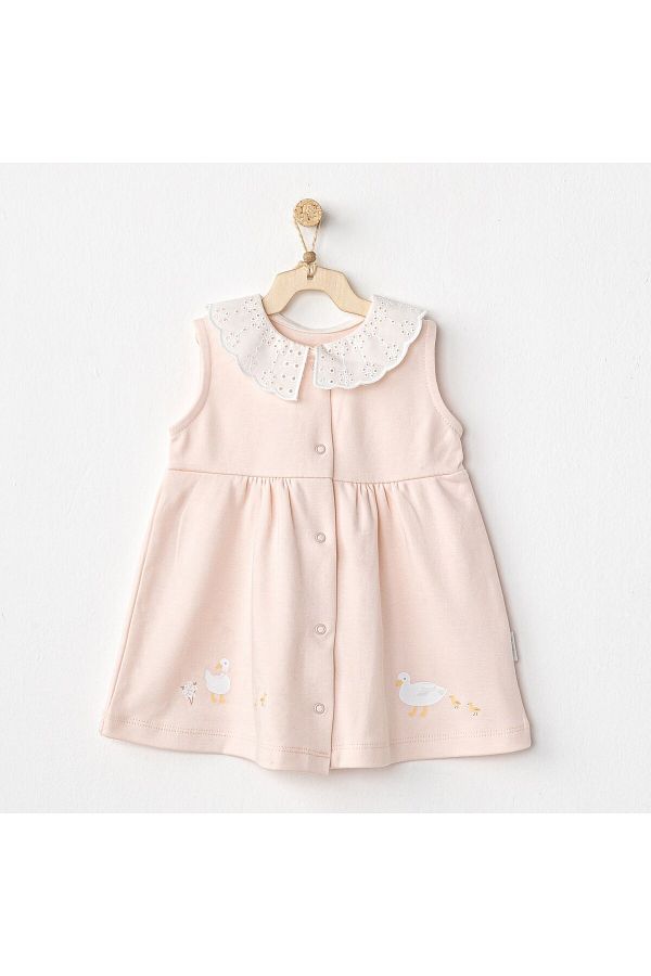 AC24588 Dress Duck Bebek Elbise Pink