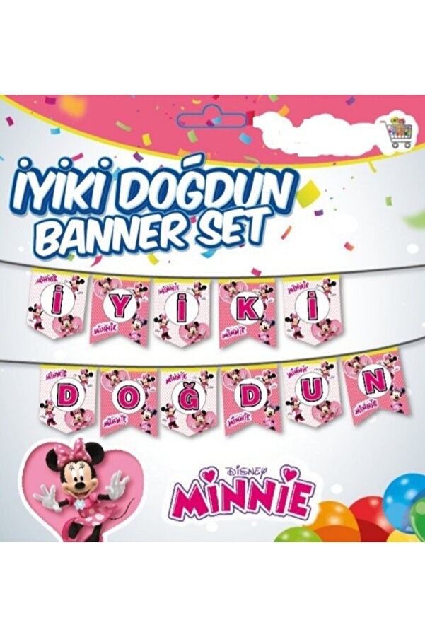 Minnie Mouse Iyi Ki Doğdun Flamaları HappyLand