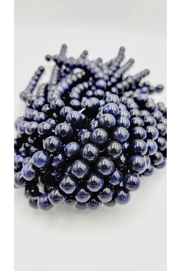 10 mm Yıldız (Lacivert) Taşı Doğaltaş Dizi