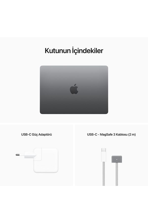 Apple Macbook Air 13.6" M2 8gb 256gb Ssd Uzay Grisi - Görsel 11