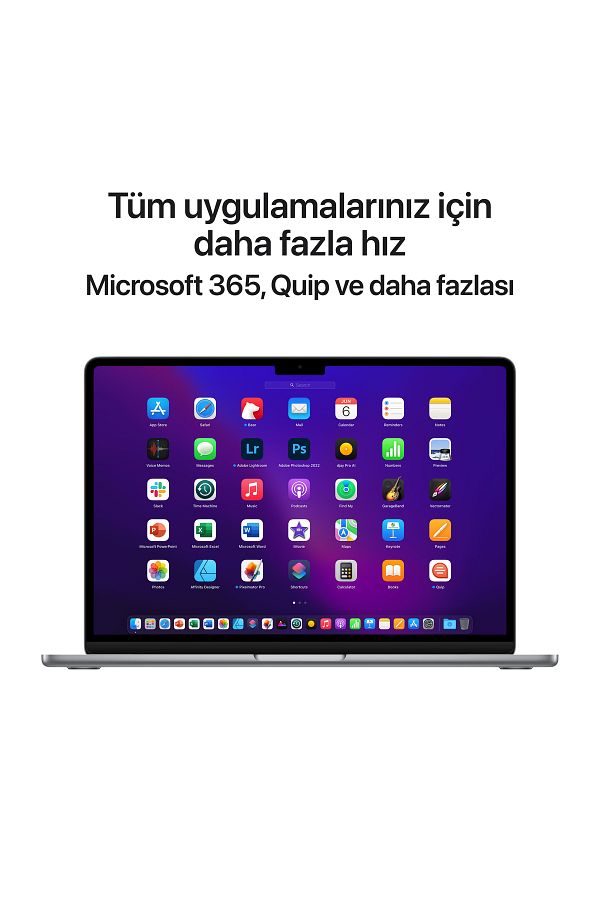 Apple Macbook Air 13.6" M2 8c Cpu 10c Gpu 8 Gb 512 Gb Ssd Uzay Grisi - Görsel 10