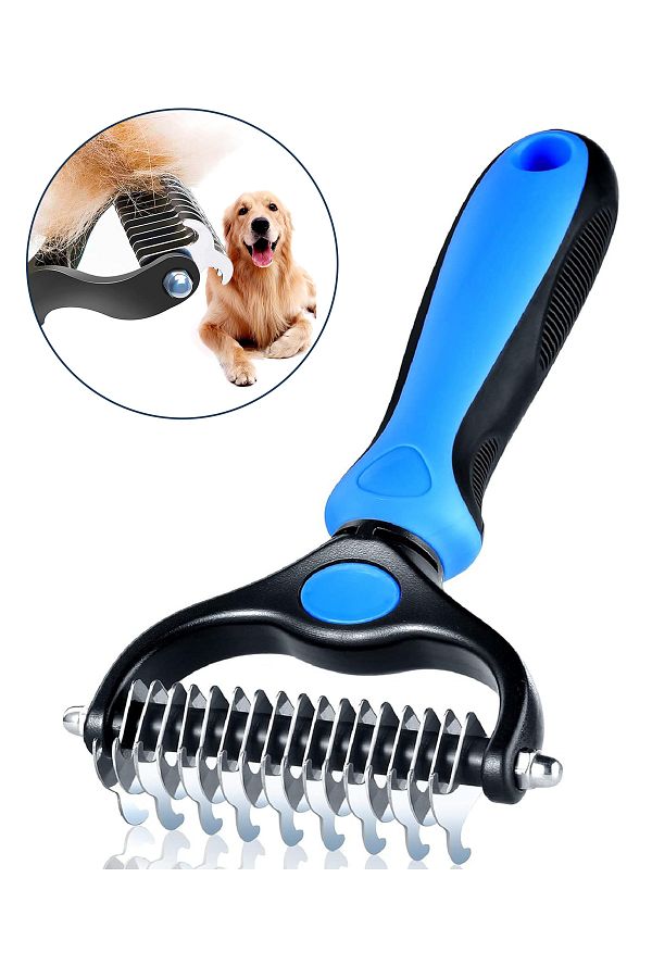 Plastik Saplı Metal Kedi Köpek Bakım Tarağı Kıtık Tüy Topak Açıcı Tarak (1 Adet)