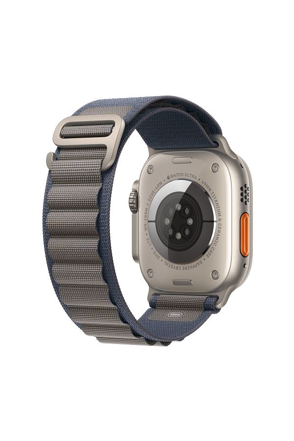 Apple Watch Ultra 2 GPS + Cellular, 49mm Titanyum Kasa ve Mavi Alpine Loop - Büyük Boy - Görsel 3