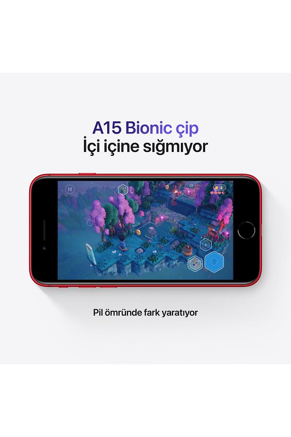 Apple iPhone SE 3.Nesil 256 GB Kırmızı Cep Telefonu (Apple Türkiye Garantili) - Görsel 7