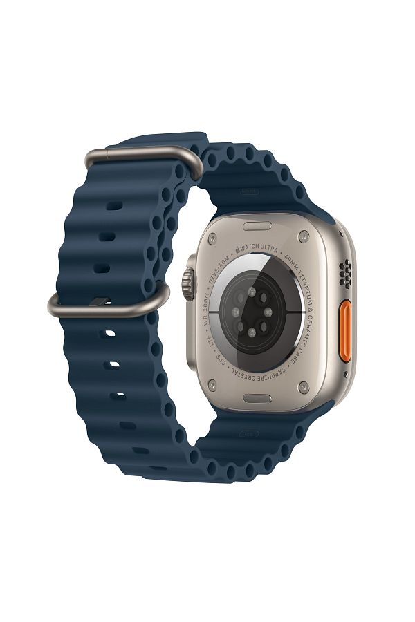 Apple Watch Ultra 2 GPS + Cellular, 49mm Titanyum Kasa ve Mavi Ocean Kordon - Görsel 3