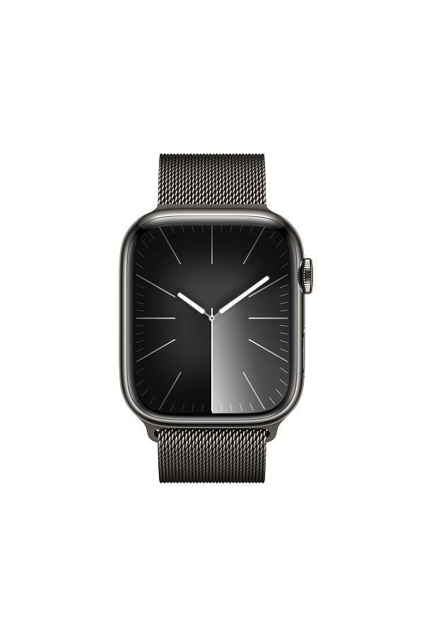 Apple Watch Series 9 GPS + Cellular 45mm Grafit Paslanmaz Çelik Kasa ve Grafit Milano Loop - Görsel 2