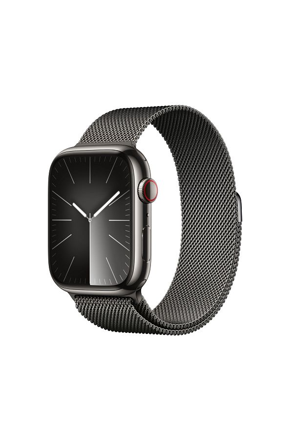 Apple Watch Series 9 GPS + Cellular 45mm Grafit Paslanmaz Çelik Kasa ve Grafit Milano Loop