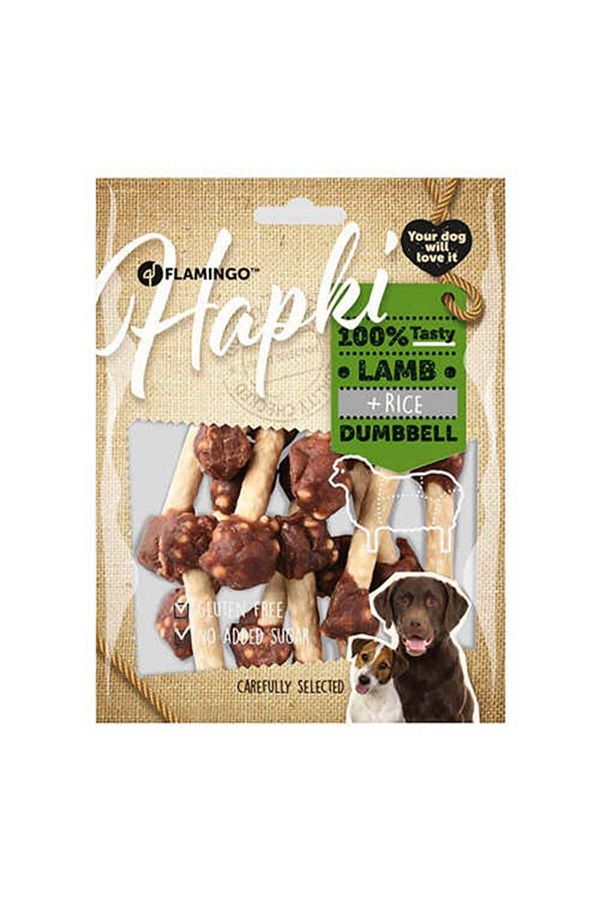 Hapki Kuzulu Pirinçli Dumbell Köpek Ödülü 150gr