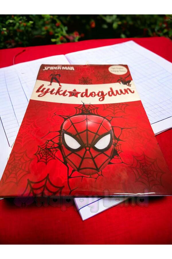 Spiderman İyiki Doğdun Yazısı  Dekoratif Kaligrafi Spiderman NewBanner Iyiki Doğdun Yazısı