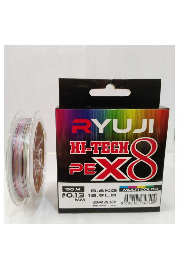 Hi-Tech X8 150m 0.13mm Multi Color İp Misina