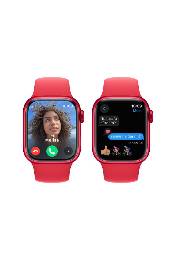 Apple Watch Series 9 GPS + Cellular 45mm (PRODUCT)RED Alüminyum Kasa ve (PRODUCT)RED Spor Kordon - M/L - Görsel 6