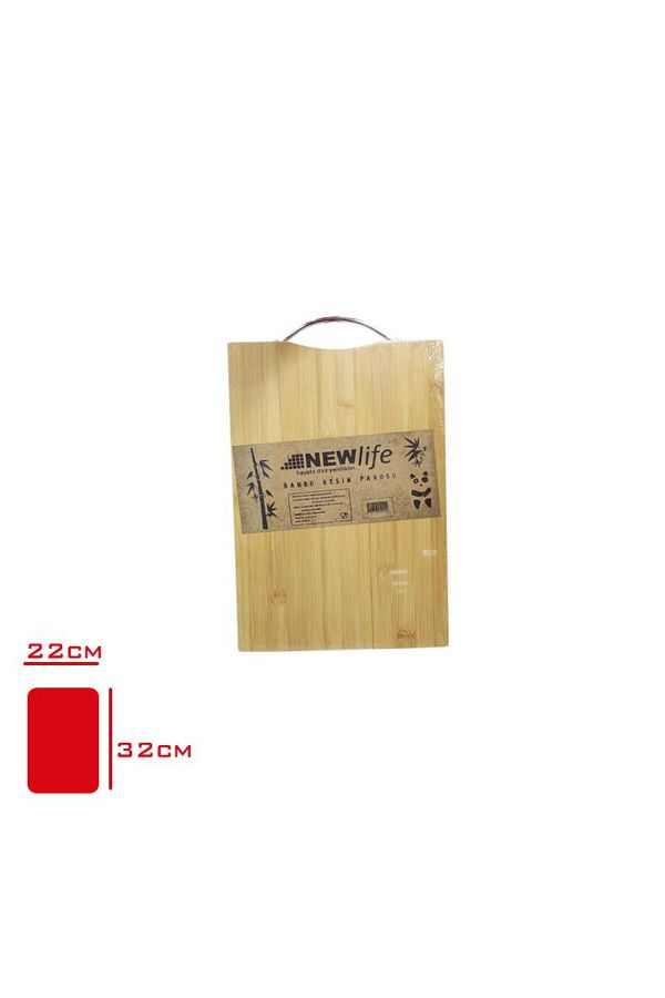 AHSAP KESİM PANOSU BAMBU METAL TUTMALİ 22*32 CM CLKN-121