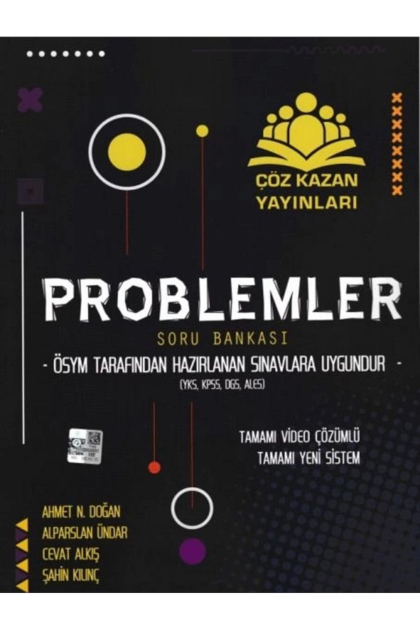 Çöz Kazan Problemler Soru Bankası Yks,kpss,dgs,ales (YENİ)