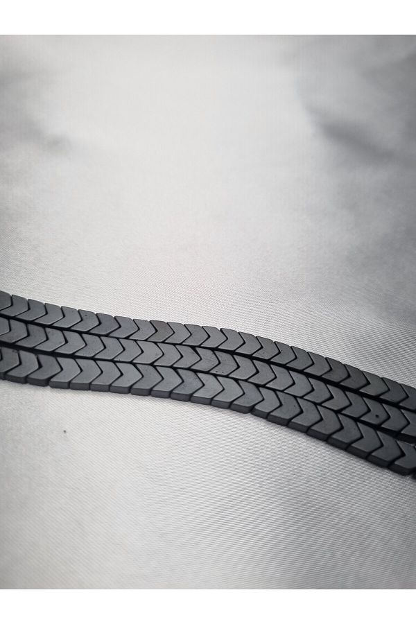 6x3 mm Çavuş Model Hematit (Mat) Taşı Doğaltaş Dizi