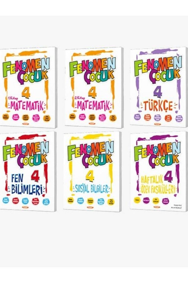 FENOMEN ÇOCUK 4.SINIF SET (5 KITAP) + HAFTALIK ÖDEV FASIKÜLLERI  6 KİTAP