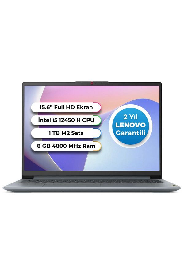 LENOVO Ideapad 3 Slim Case Intel Core İ5-12450H 8gb 1TB SSD Freedos 15.6 Inç 83ER00AWTR