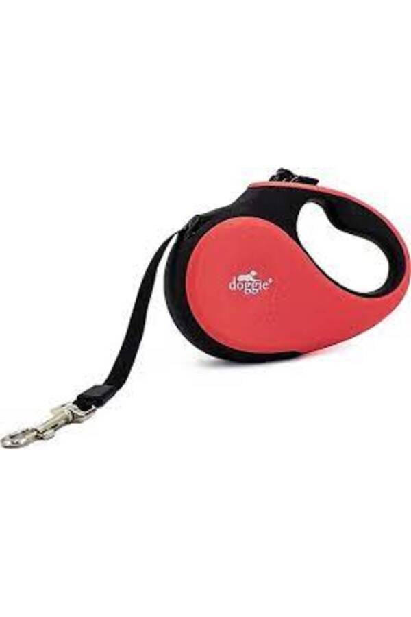 DOGGİE OTOMATİK UZATMA TASMASI MASTER SERİ KIRMIZI 50KG/5MT